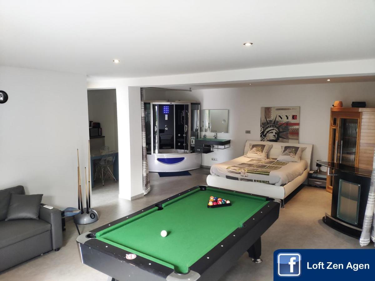 Loft Zen Balneo Parking Gratuit Sauna Hammam Billard * Agen
